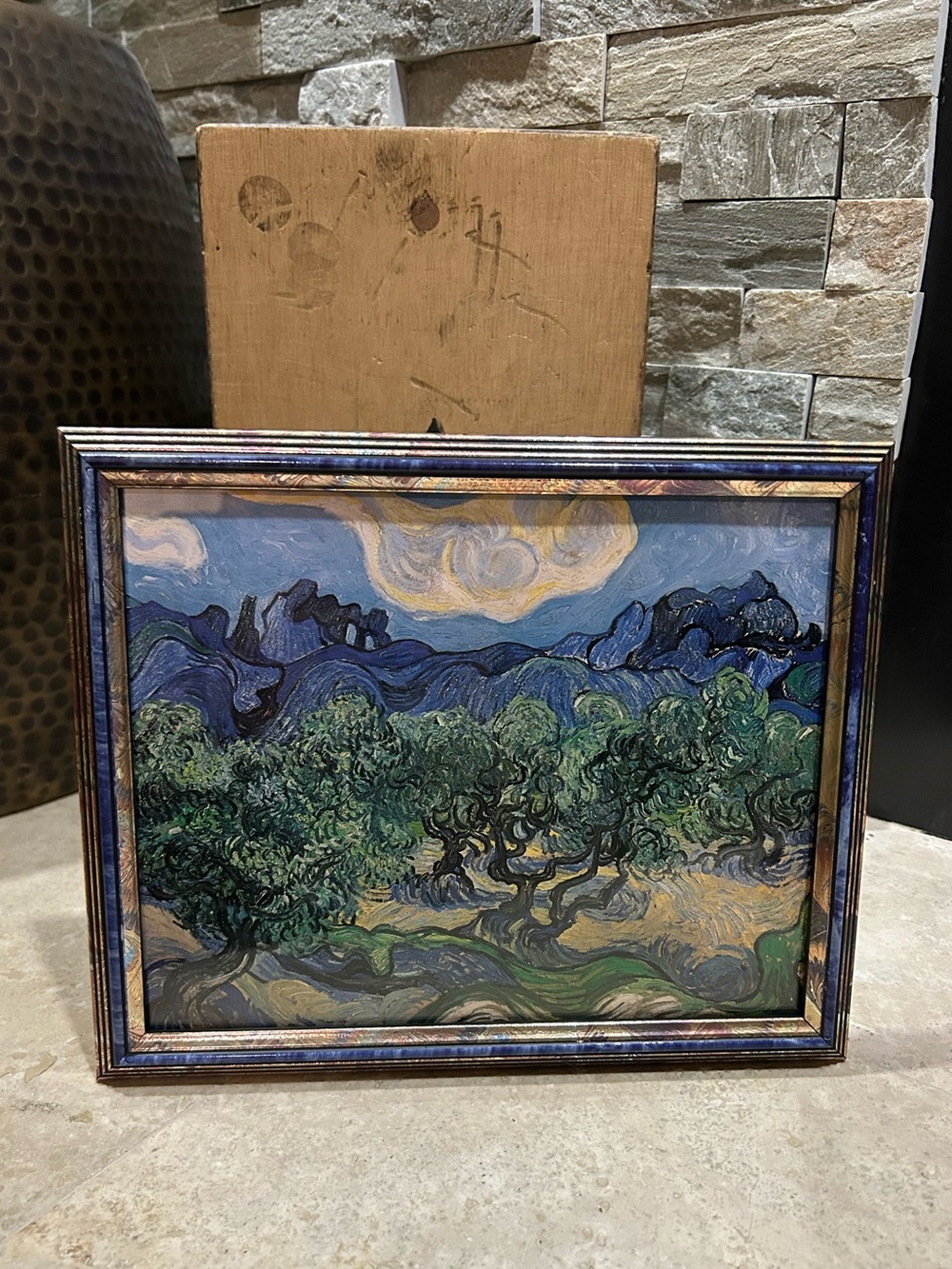 VAN GOGH Vintage Book Print- “Olive Trees with the Alpilles in the Background”